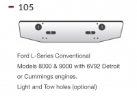 Ford L-Series 8000 Bumper, 9000 Bumper Conventional with 6V92 Detroit or Cummings engines.