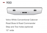 Volvo White Bumper Conventional Cabover Road Boss & Road Commander