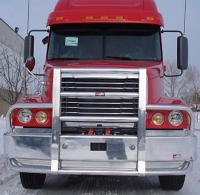 FREIGHTLINER CENTURY Bumper.  Heavy Duty Semi Truck Bumper from ALI ARC.  2 Post Deer Protection Semi Truck Bumper.