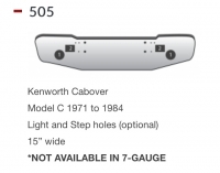 Kenworth Model C Bumper Cabover 1971 to 1984