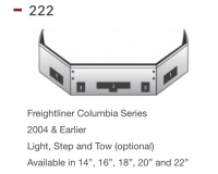 Freightliner Columbia Bumper Series 2004 & Earlier