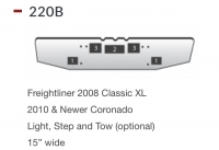 Freightliner Classic XL Bumper 2008, Coronado Bumper 2010 and newer. 