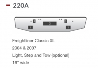 Freightliner Classic XL Bumper 2004 & 2007