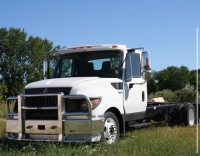 INTERNATIONAL TERRASTAR Evolution Bumper. Heavy Duty Semi Truck Bumper from ALI ARC.   2 Post Deer Protection Semi Truck Bumper.