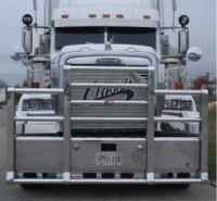                               FREIGHTLINER CLASSIC Bumper.  16" Heavy Duty Semi Truck Bumper from ALI ARC.  4 Post Moose Protection Semi Truck Bumper.