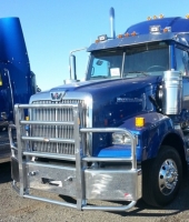 WESTERN STAR 4900 SA HIWAY Bumper. 2008 and Up.  Set Back Axle Heavy Duty Semi Truck Bumper from ALI ARC. 2 Post Deer Protection Semi Truck Bumper.