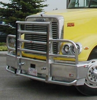 FREIGHTLINER CORONADO Bumper.  Heavy Duty Semi Truck Bumper from ALI ARC.  2 Post Deer Protection Semi Truck Bumper.