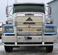 FREIGHTLINER FLC 112 Bumper.  Heavy Duty Semi Truck Bumper from ALI ARC.  2 Post Deer Protection Semi Truck Bumper.