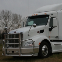 PETERBILT 579 Bumper.  Heavy Duty Semi Truck Bumper from ALI ARC. 2 Post Deer Protection Semi Truck Bumper.