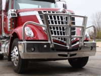 INTERNATIONAL LONESTAR Evolution Bumper. Heavy Duty Semi Truck Bumper from ALI ARC.    2 Post Moose Protection Semi Truck Bumper.