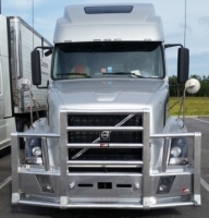 VOLVO VNL Bumper.  EVOLUTION 4 POST. 2nd Generation Bumper.  2003 and Newer.  Heavy Duty Semi Truck Bumper from ALI ARC. 2 Post Deer Protection Semi Truck Bumper.