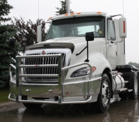 INTERNATIONAL PROSTAR Evolution Bumper. Heavy Duty Semi Truck Bumper from ALI ARC.    2 Post Moose Protection Semi Truck Bumper.