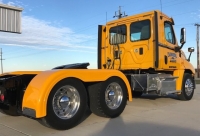 W.T.I. Super Single Full Fiberglass Semi Truck Fenders. 