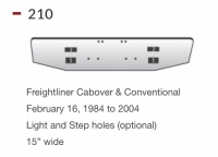 Freightliner Bumper Cabover & Conventional February 16, 1984 to 2004