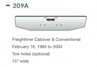 Freightliner Bumper Cabover & Conventional February 16, 1984 to 2004