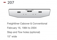 Freightliner Bumper Cabover & Conventional February 16, 1984 to 2004