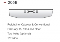 Freightliner Bumper Cabover & Conventional February 15, 1984 and older