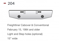 Freightliner Bumper Cabover & Conventional February 15, 1984 and older