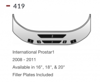 International Prostar1 Bumper 2008 - 2011