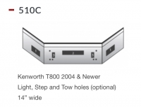 Kenworth T800 Bumper 2004 & Newer