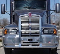                            KENWORTH T600 Bumper. Heavy Duty Semi Truck Bumper from ALI ARC. 2 Post Deer Protection Semi Truck Bumper.