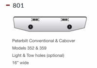 Peterbilt 352,359 Bumper Conventional & Cabover