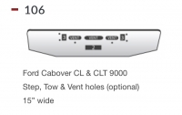 Ford CL Bumper, CLT 9000 Bumper