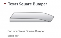Semi Truck Chrome Bumper 18” Texas Rolled Ends
