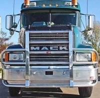 MACK CH Bumper. Set Back Axle Heavy Duty Semi Truck Bumper from ALI ARC. 2 Post Deer Protection Semi Truck Bumper.