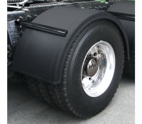                      TRUX Indestructible 76" Poly Single Axle Fender Complete Kit with Black Tube Mount Fender Kit (Threaded Post) - 2 Axles. 4 Fenders and all brackets. 