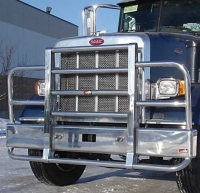 PETERBILT 365 Bumper.  Set Forward Axle Heavy Duty Semi Truck Bumper from ALI ARC. 2 Post Deer Protection Semi Truck Bumper.