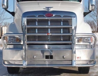 PETERBILT 387 Bumper.  Set Back Axle Heavy Duty Semi Truck Bumper from ALI ARC. 2 Post Deer Protection Semi Truck Bumper.