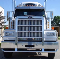 WESTERN STAR 4900 FA HIWAY Bumper. Heavy Duty Semi Truck Bumper from ALI ARC. 2 Post Deer Protection Semi Truck Bumper.