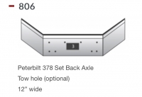 Peterbilt 378 Bumper Set Back Axle