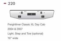 Freightliner Classic XL Bumper Day Cab 2004 & 2007