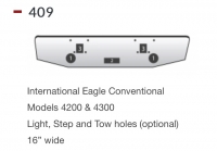 International Eagle 4200 Bumper, 4300 Bumper Conventional 