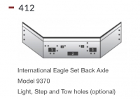 International Eagle 9370 Bumper Set Back Axle