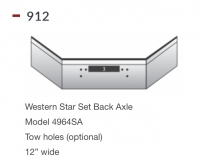 Western Star 4964SA Bumper Set Back Axle